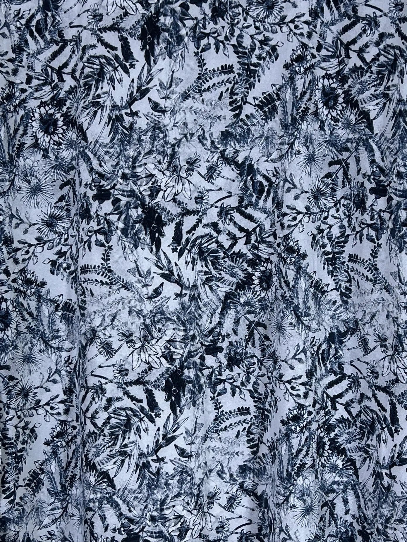 Steel Blue - Printed Maxi Abaya HJ1665