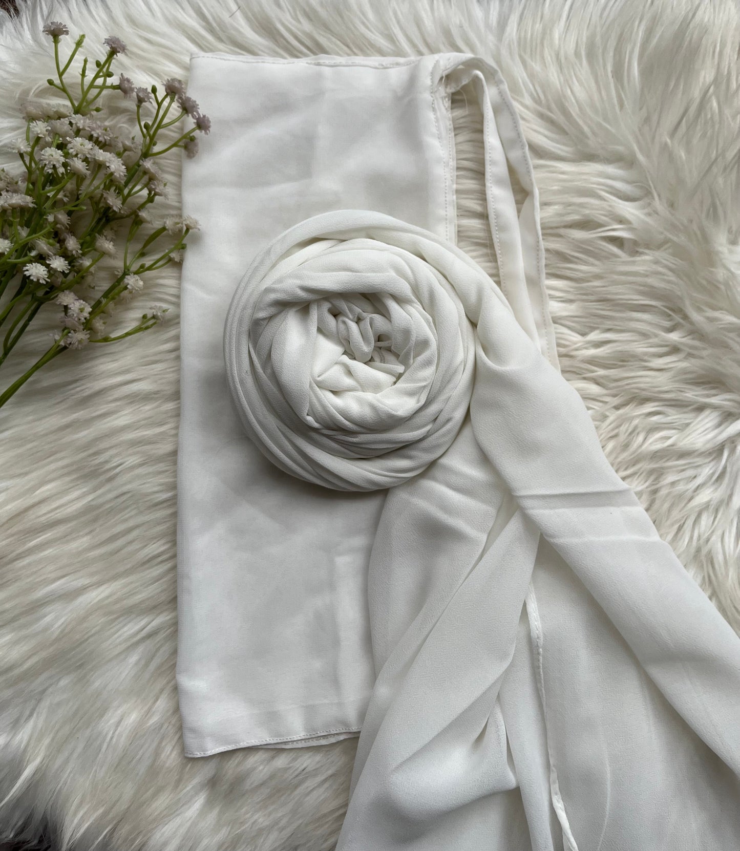 Hijab Naqab Set - Off White