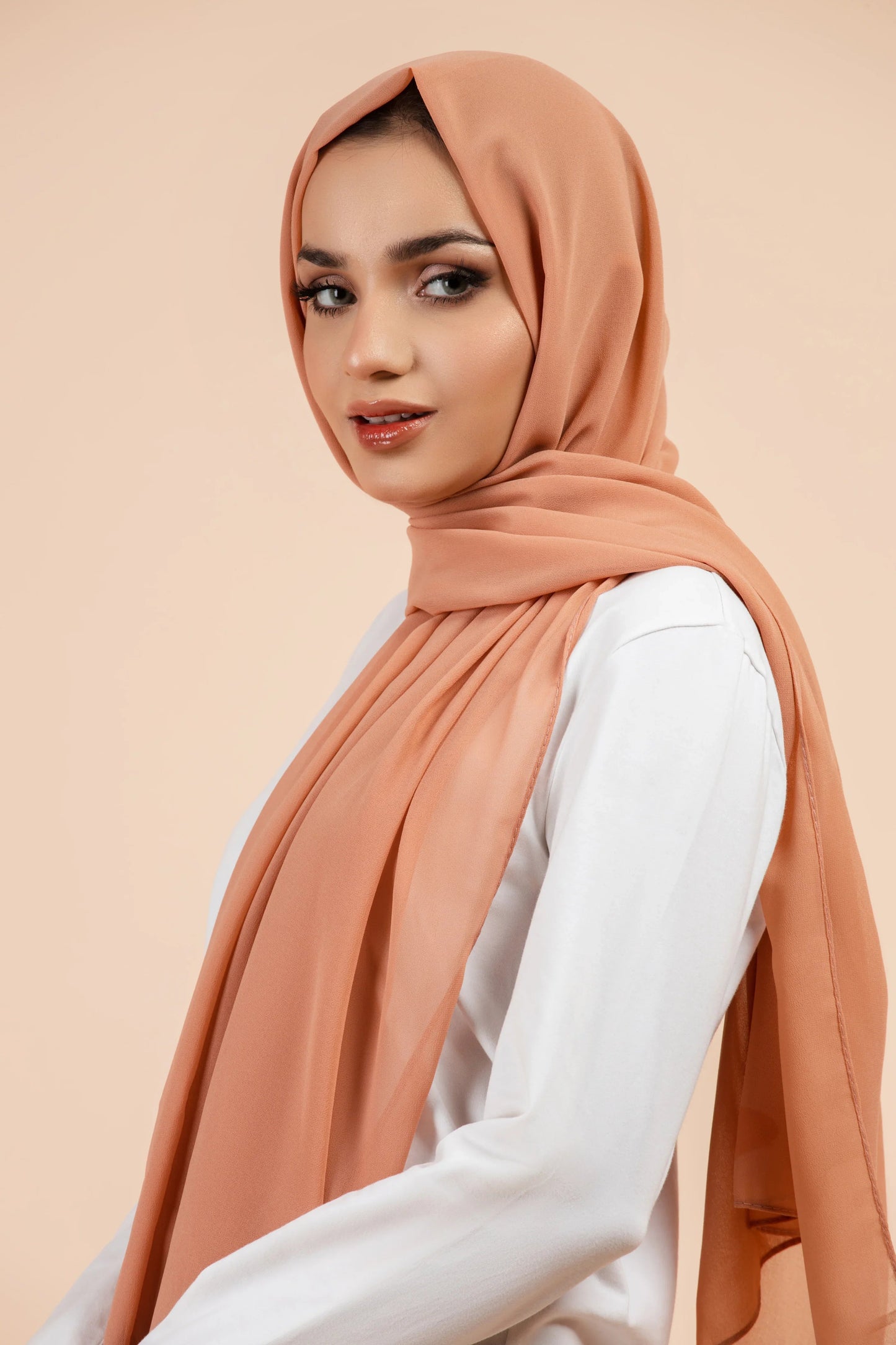 Premium Georgette Hijab - Blush