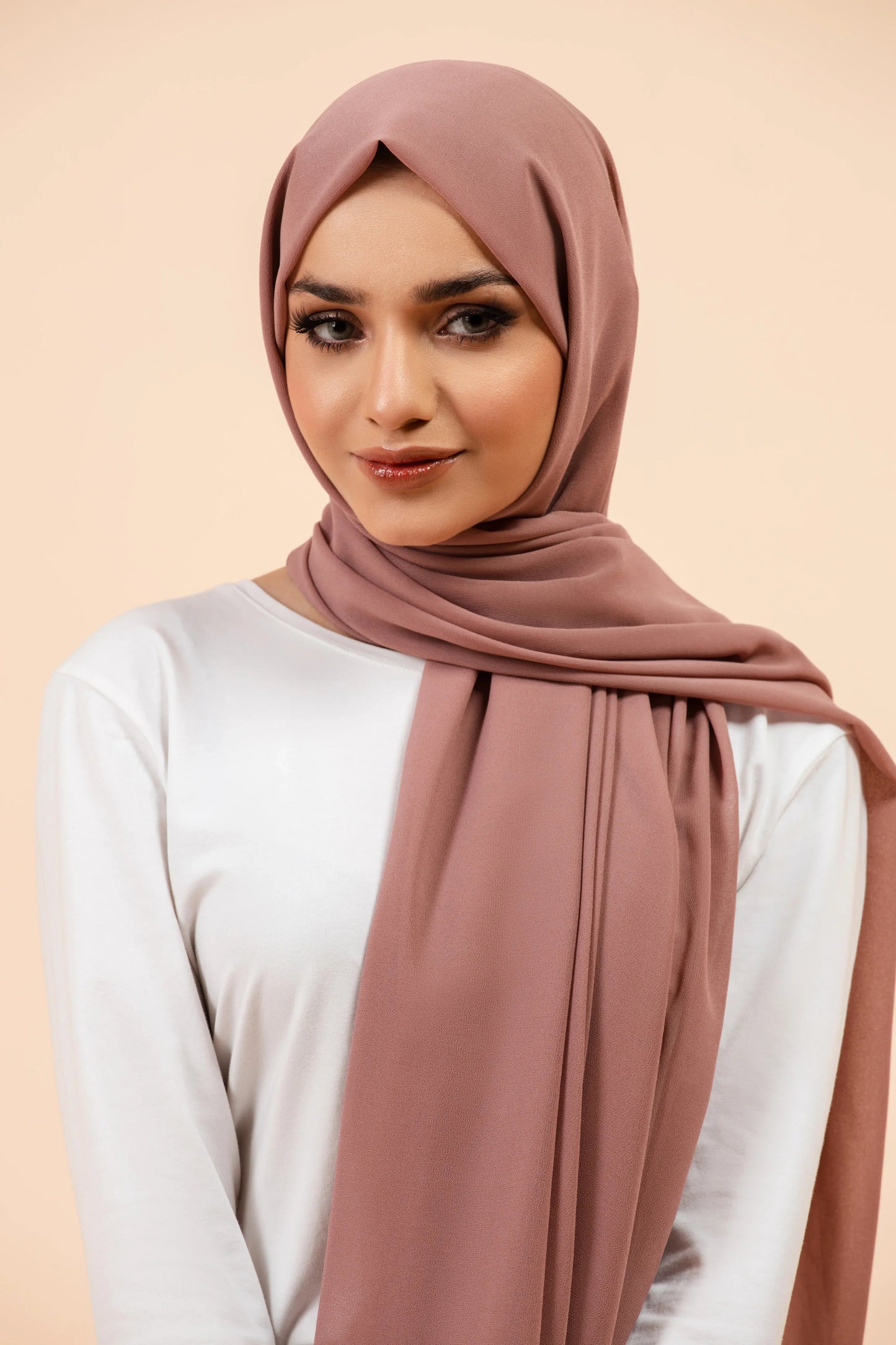 Premium Georgette Hijab - Mauve