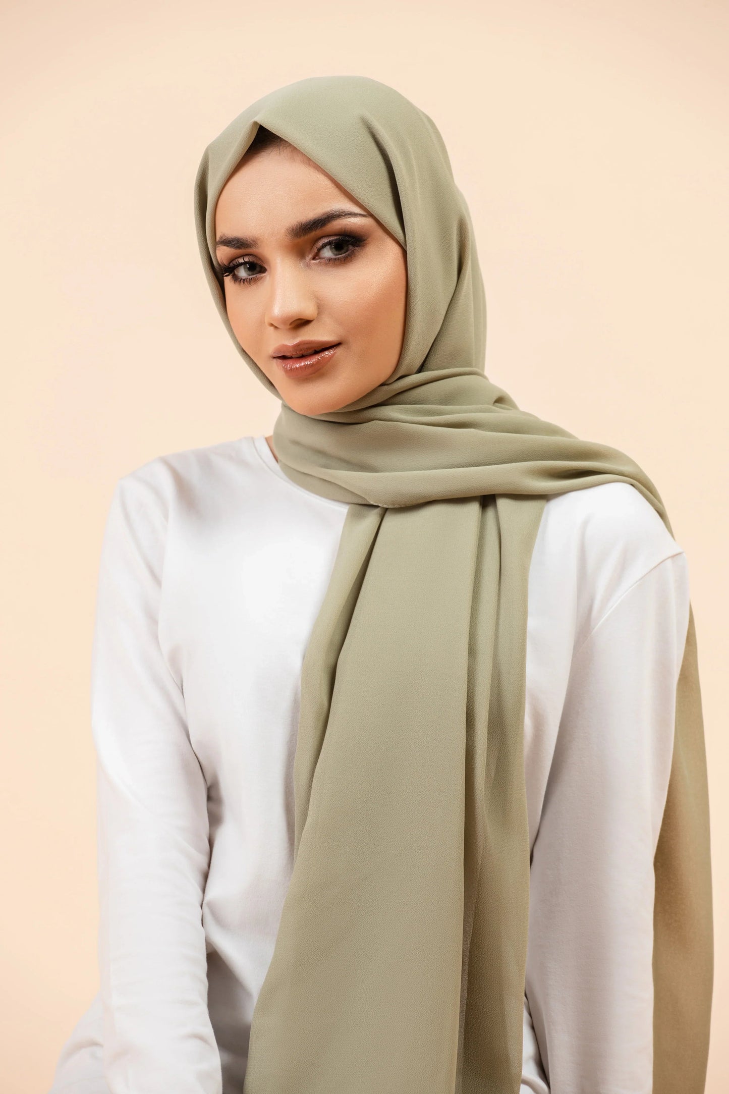 Premium Georgette Hijab - Pistachio