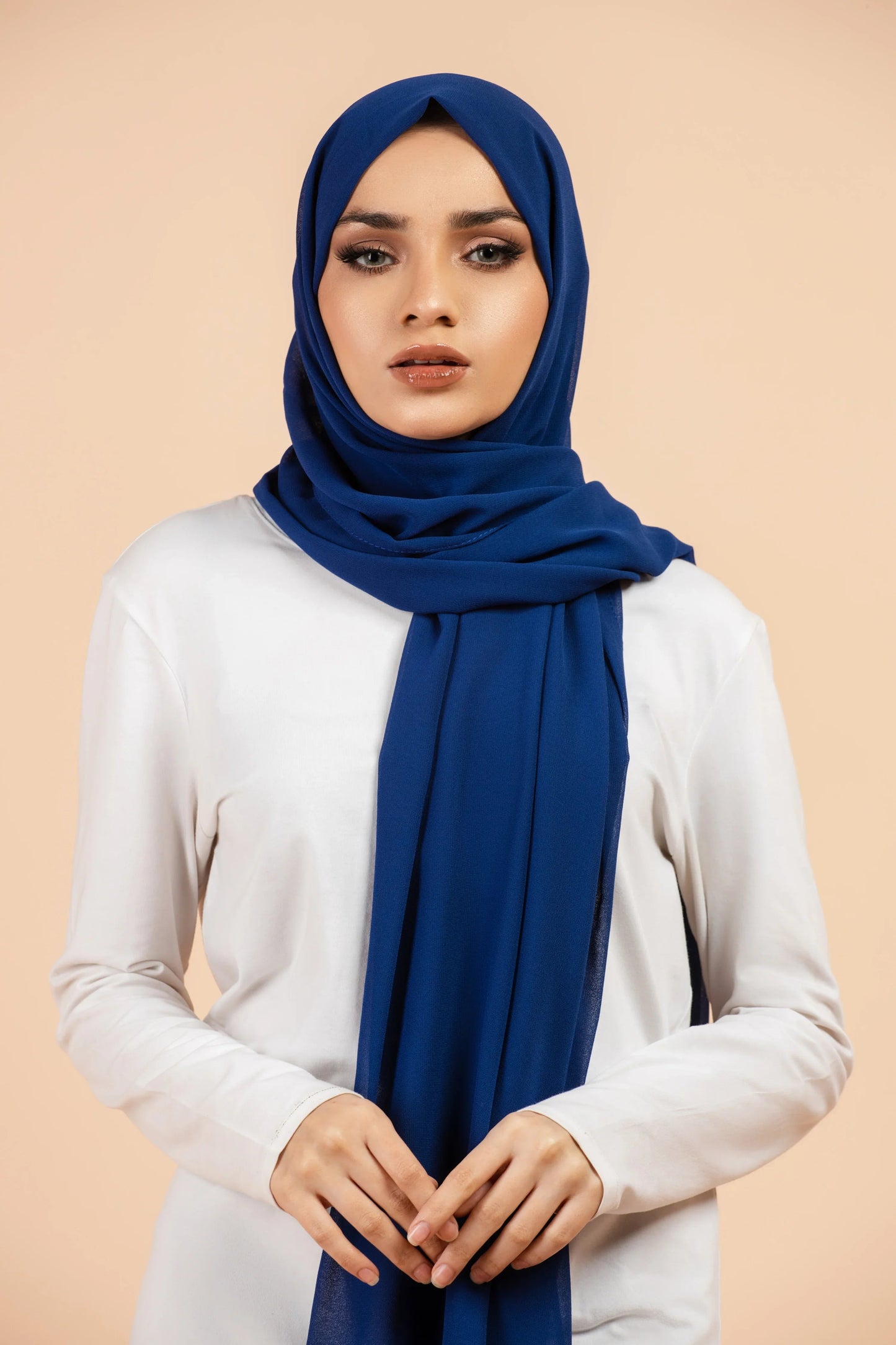 Premium Georgette Hijab - Royal Blue