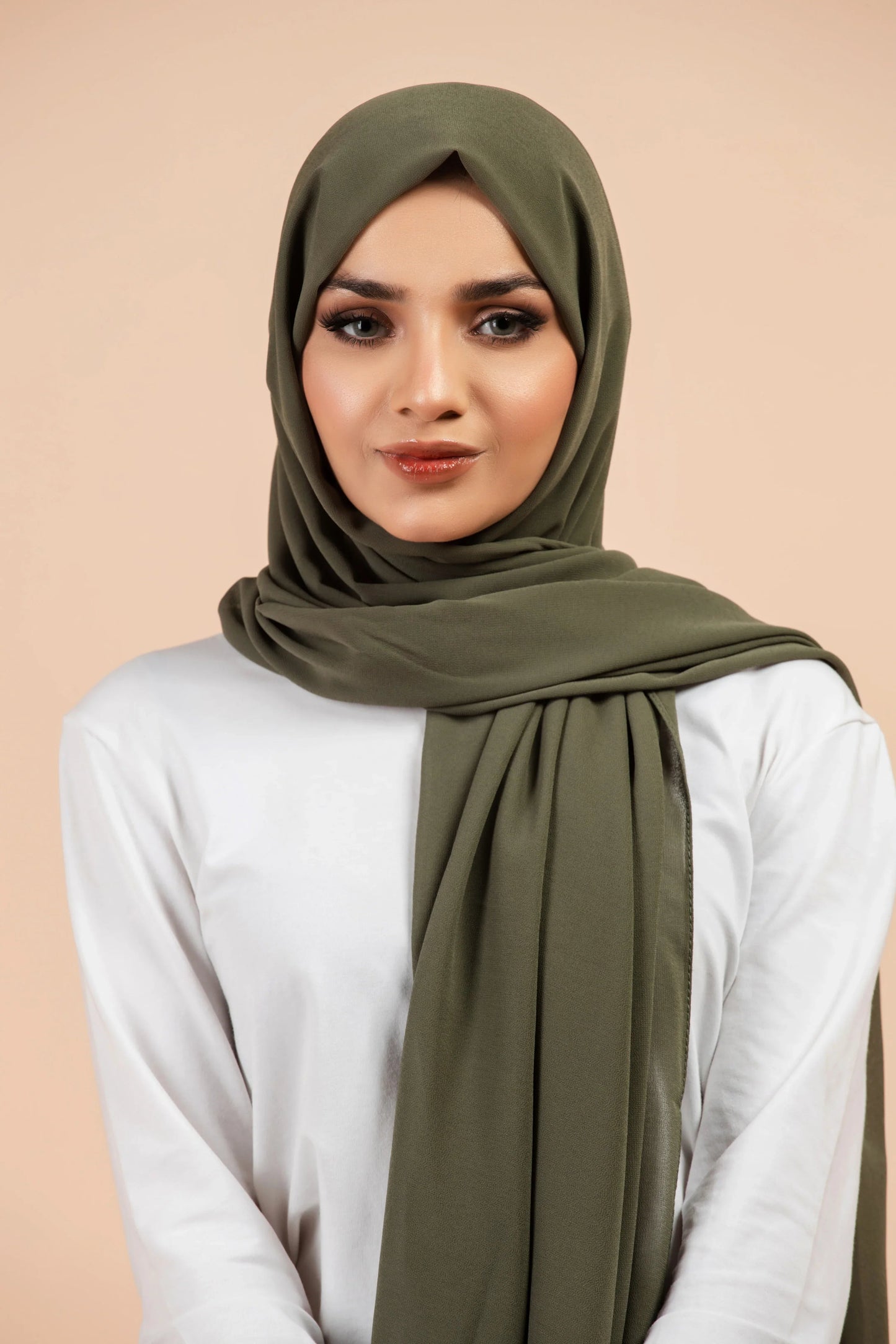 Premium Georgette Hijab - Sage