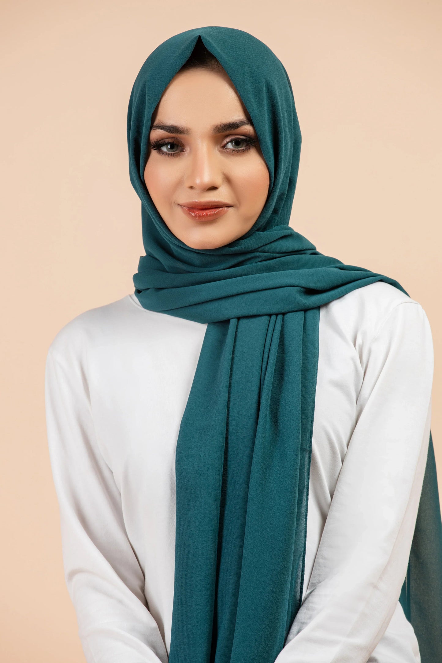 Premium Georgette Hijab - Teal