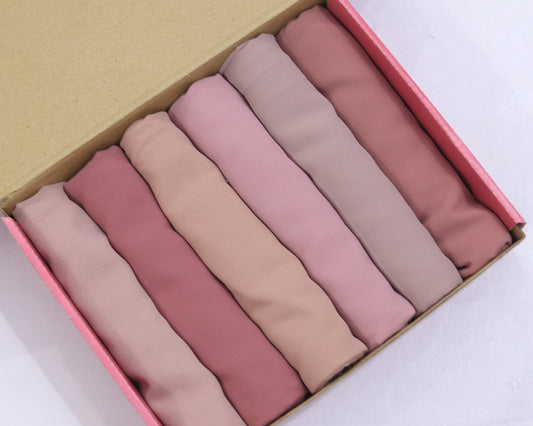 Georgette Hijab Box- Veiled Rose