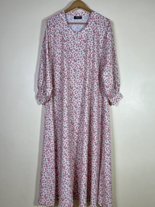 Blush - Floral Maxi Abaya HJ1663