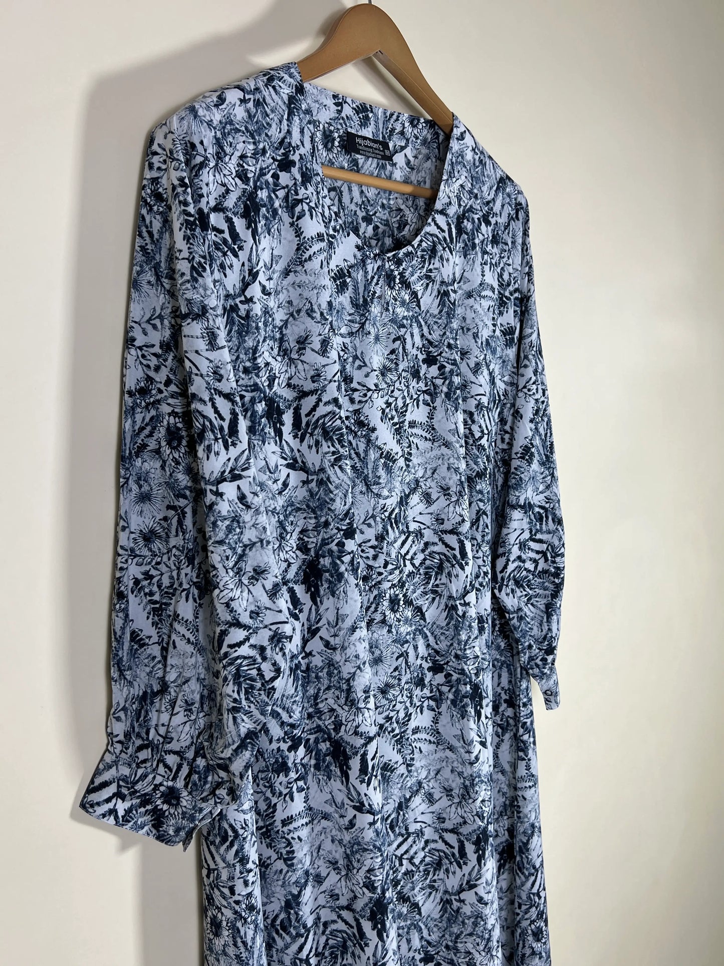 Steel Blue - Printed Maxi Abaya HJ1665