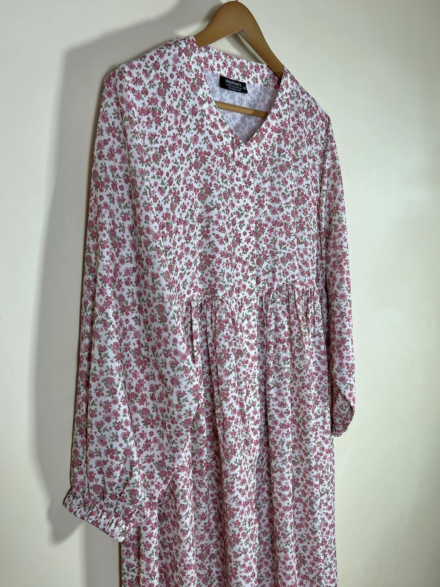 Blush - Floral Front Open Chun Abaya HJ1669