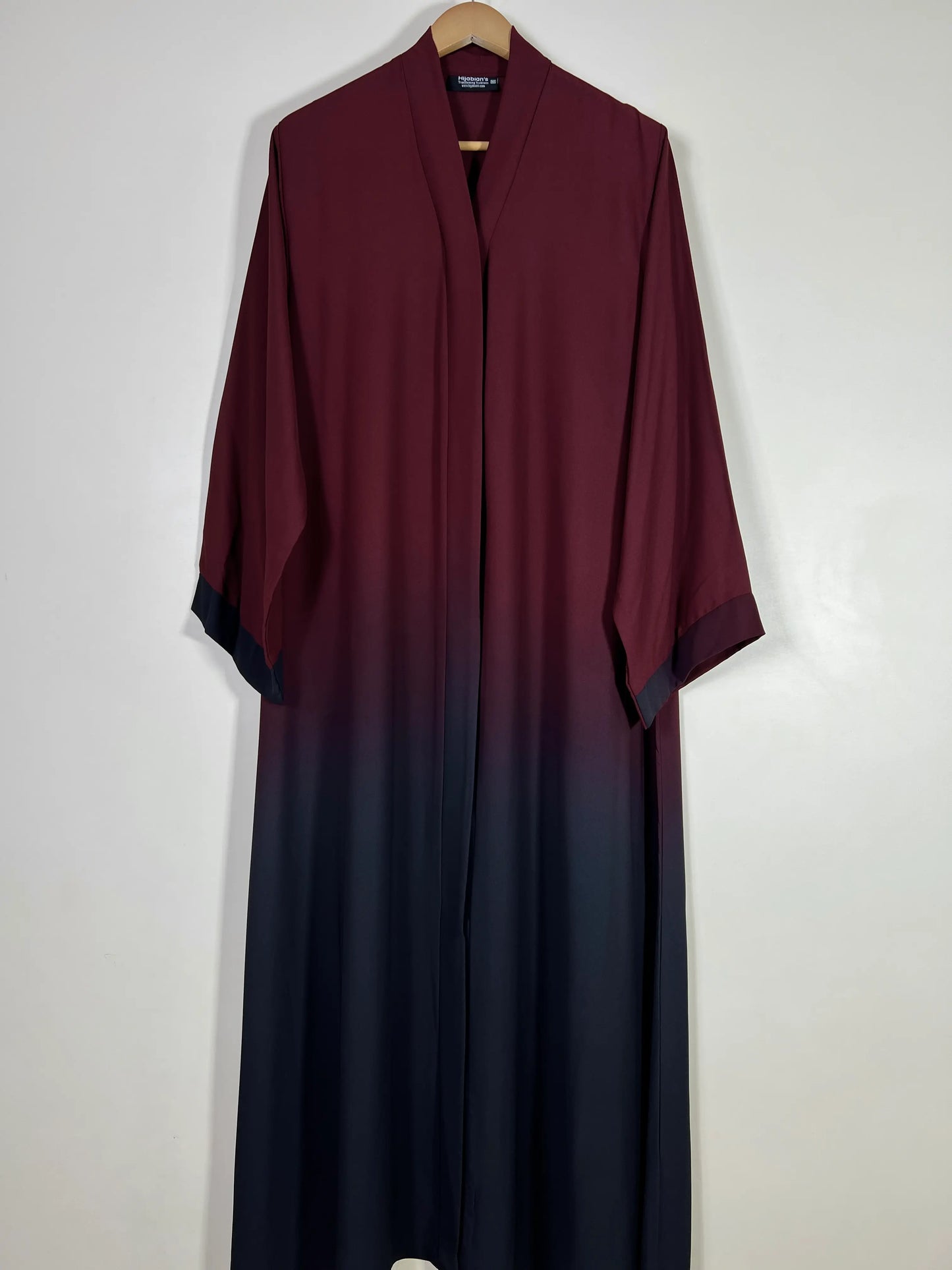 Maroon - Dual Essence Open Abaya HJ1677