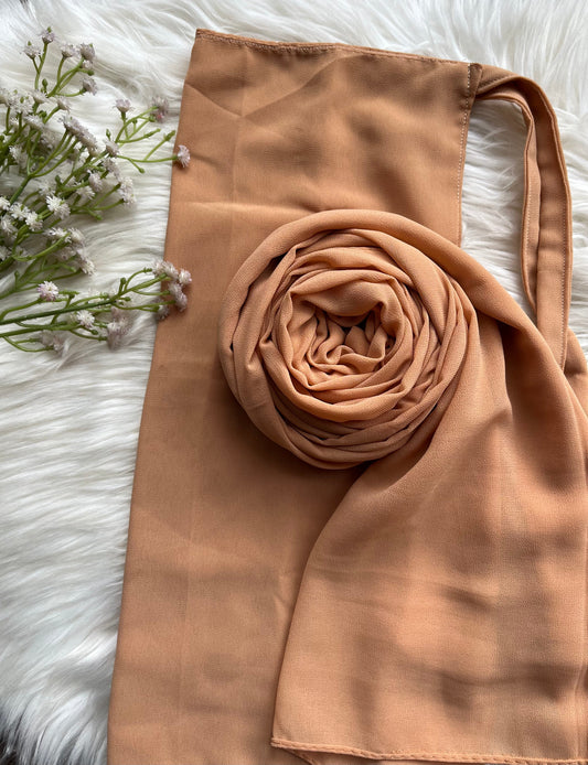 Hijab Naqab Set - Pale Gold