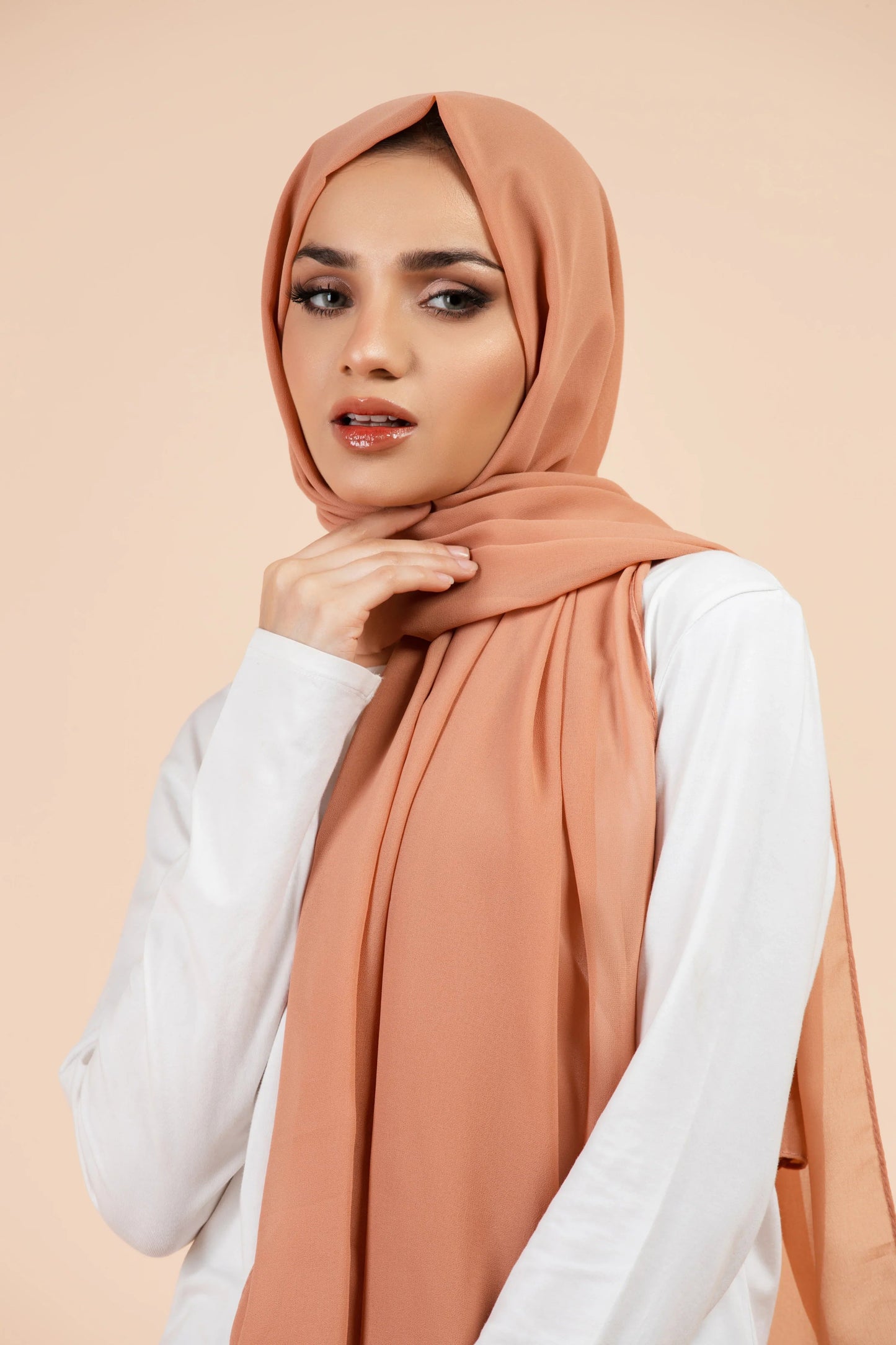 Premium Georgette Hijab - Blush