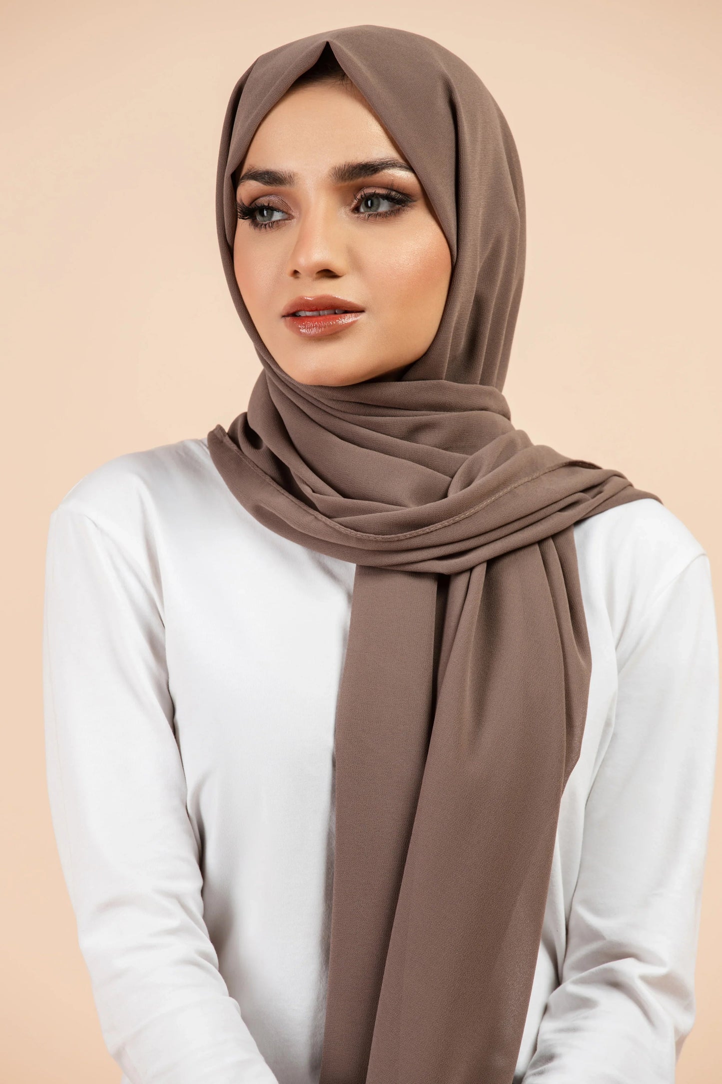 Premium Georgette Hijab - Cedar