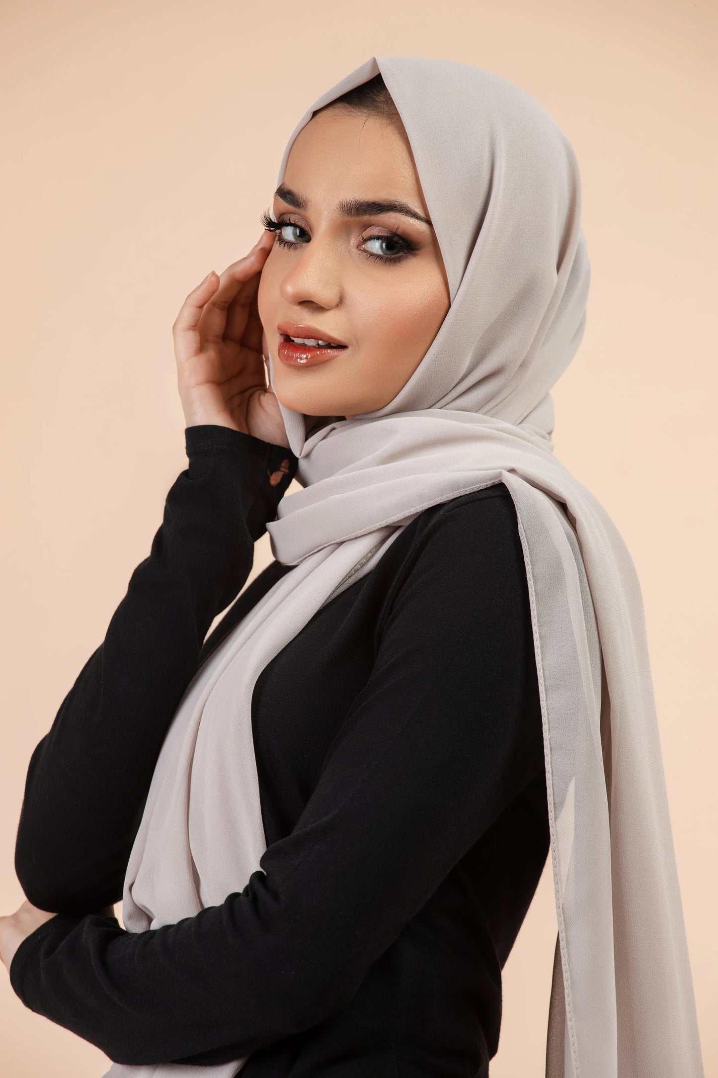 Premium Georgette Hijab - Ivory