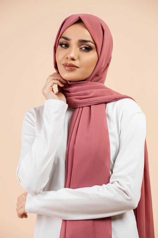 Premium Georgette Hijab - Orchid