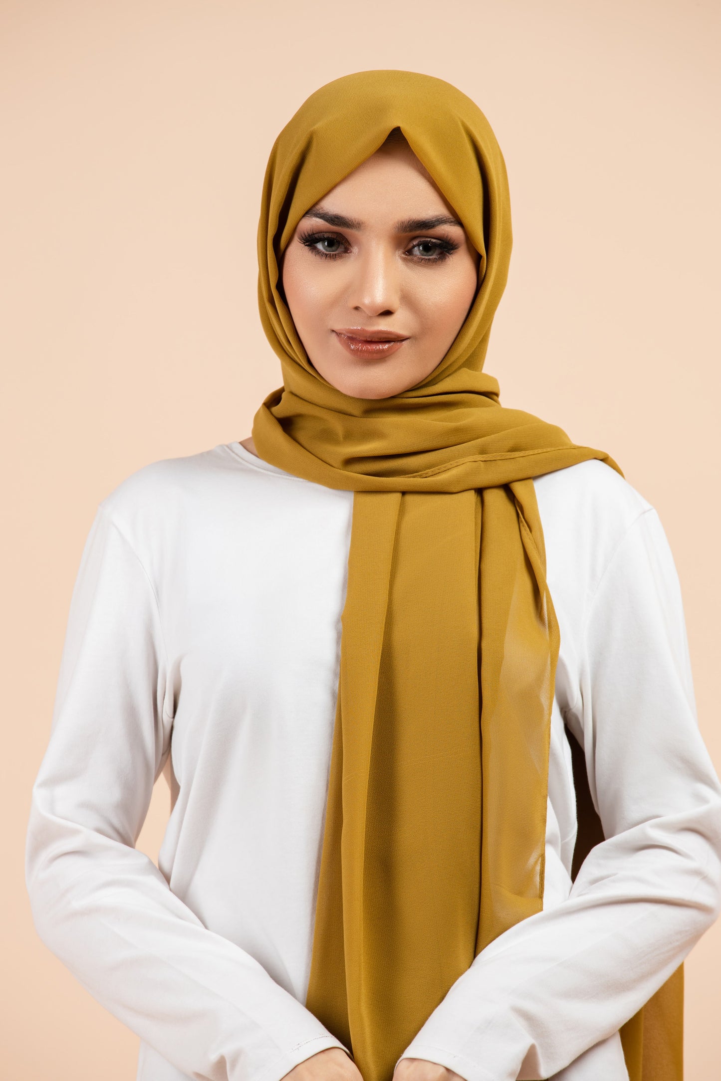 Premium Georgette Hijab - Pickle