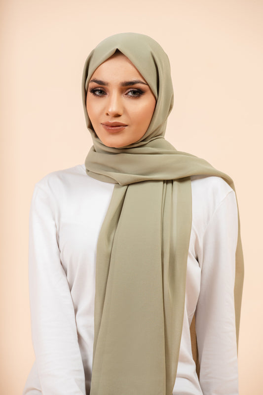 Premium Georgette Hijab - Pistachio