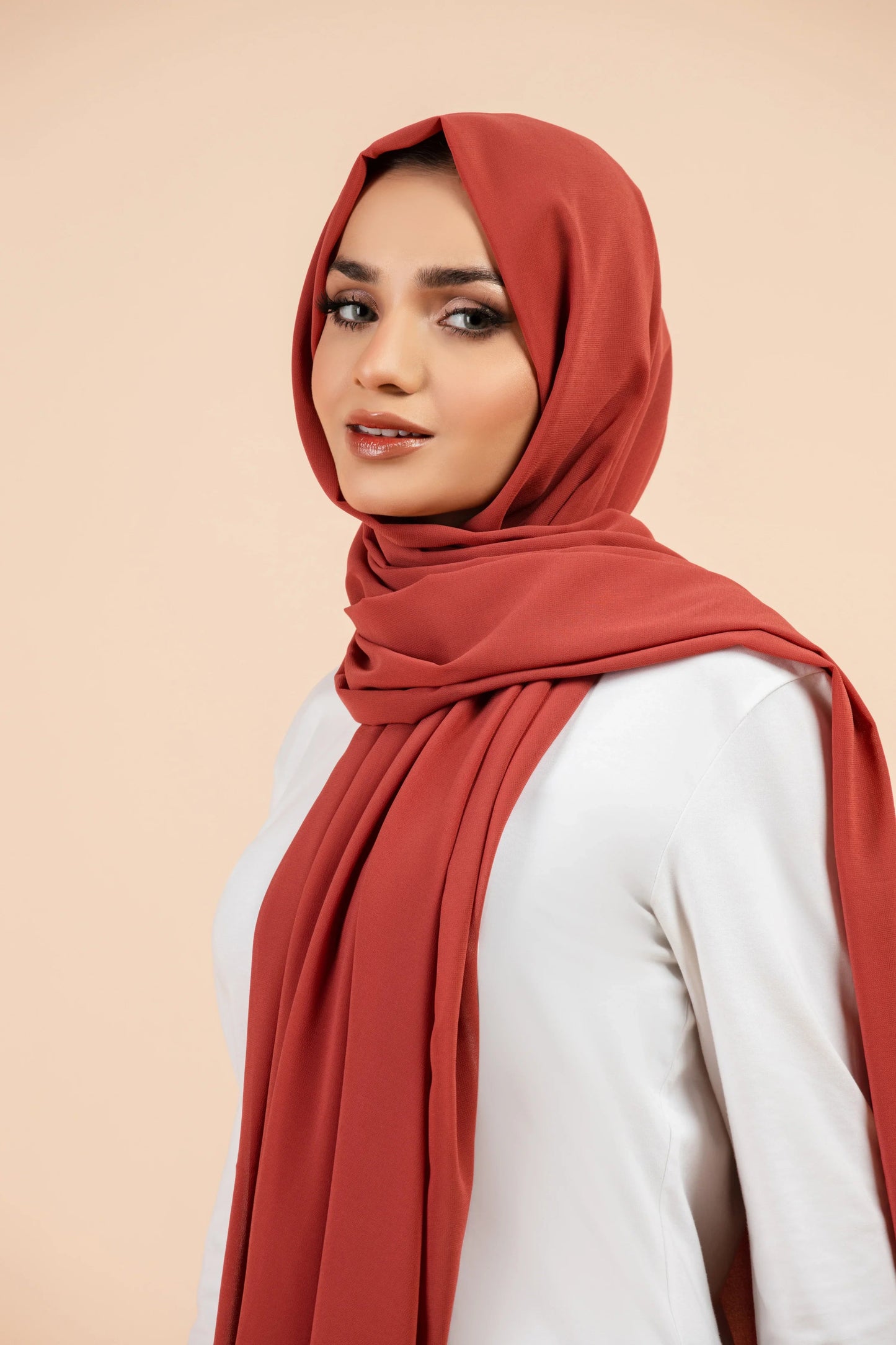 Premium Georgette Hijab - Velvet Teddy