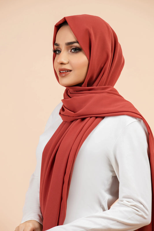 Premium Georgette Hijab - Velvet Teddy